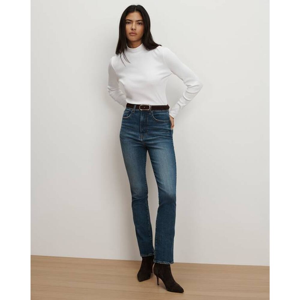 Veronica Beard Lydia High Rise Slim Jeans in City Blast 28